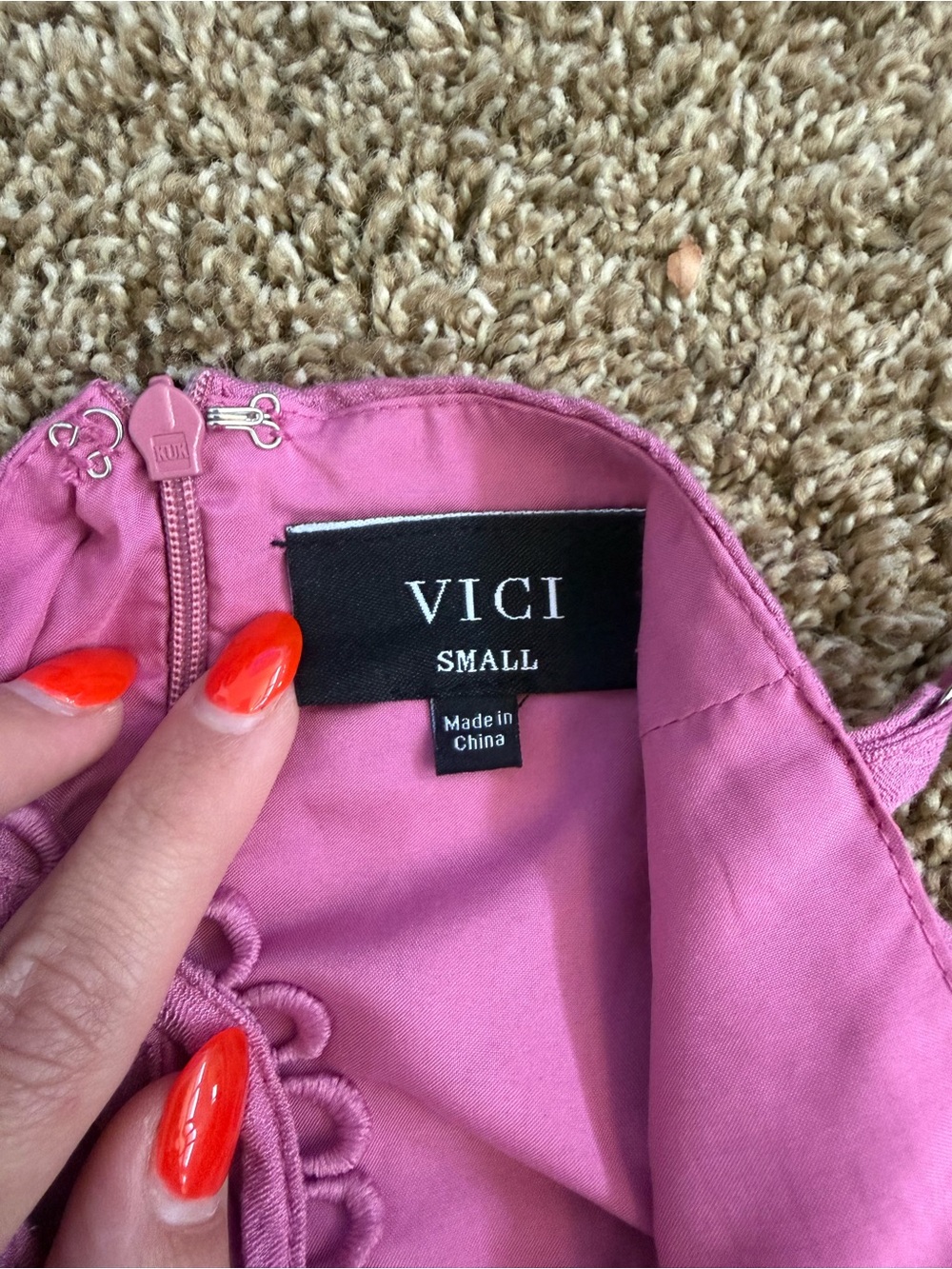 Vici Pink Tiered Mini Dress with Adjustable Straps - Picture 6 of 7